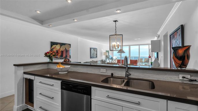 Interior, Kitchen, Pendant Lights, Recessed Lighting, Stainless Steel Appliances
