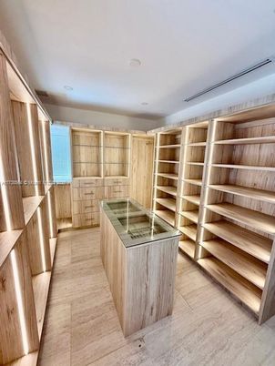 Interior, Recessed Lighting, Wood Texture Flooring, Wooden Walls