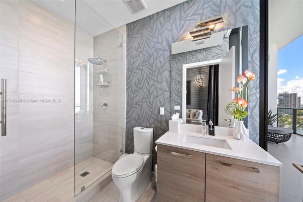 Bathroom, Glass Shower, Interior