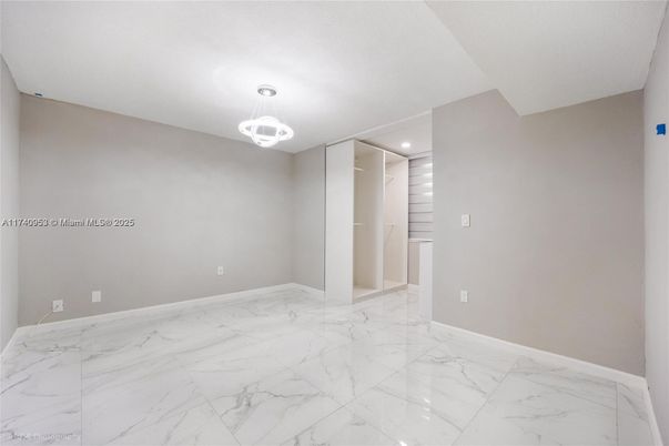 Empty room, Interior, Marble, Pendant Lights, Recessed Lighting