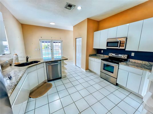 Interior, Kitchen, Recessed Lighting, Stainless Steel Appliances