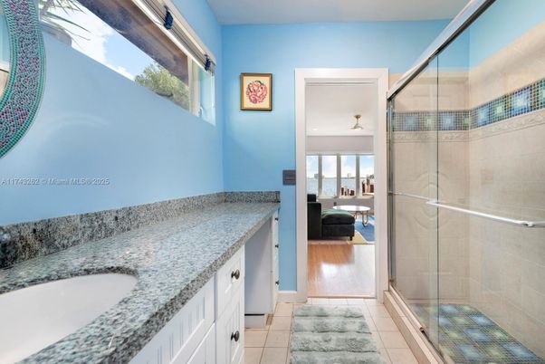 Bathroom, Glass Shower, Interior, Wood Texture Flooring