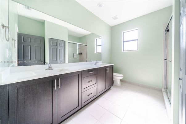 Bathroom, Dual Sink Vanities, Glass Shower, Interior