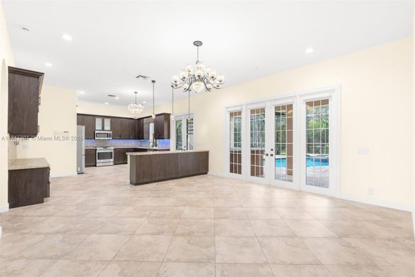 Chandelier, Interior, Kitchen, Recessed Lighting
