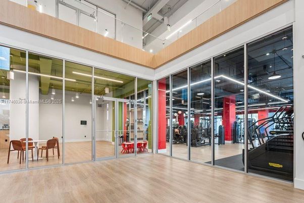 Fitness Equipment, Interior, Wood Texture Flooring