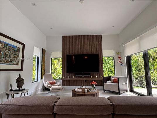 Interior, Living room, Recessed Lighting