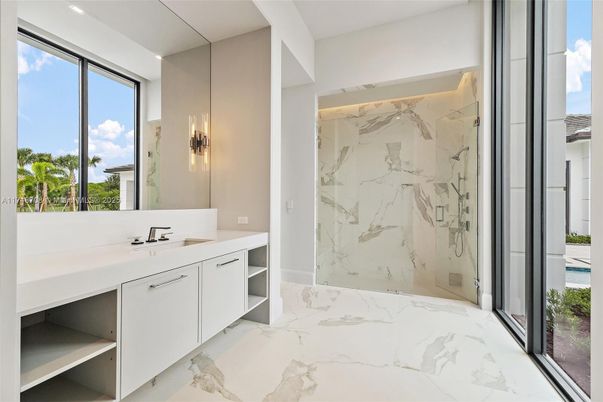Bathroom, Interior, Marble, Marble Walls