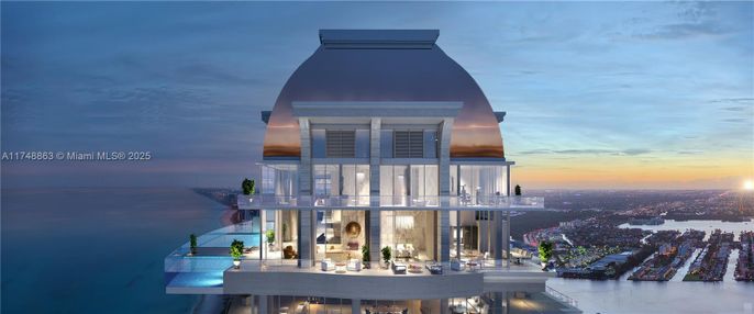 Exterior, Facade, Water, Modern
