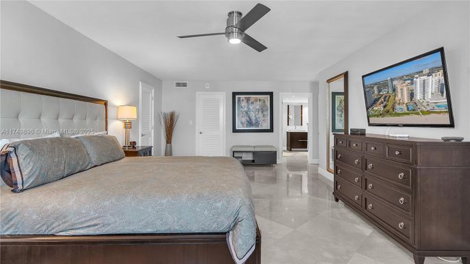 Bedroom, Fireplace, Interior