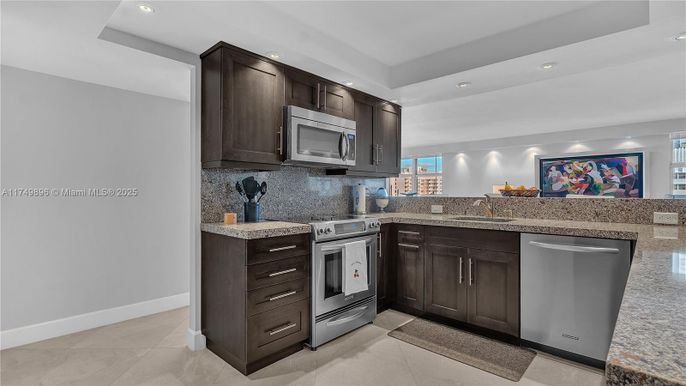 Interior, Kitchen, Recessed Lighting, Stainless Steel Appliances