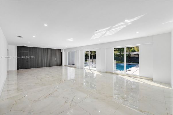 Empty room, Interior, Marble, Recessed Lighting