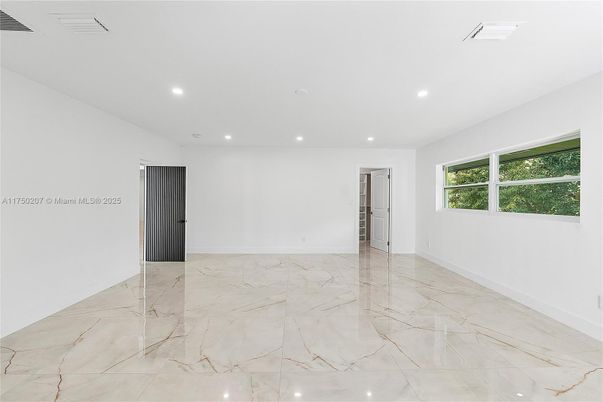 Empty room, Interior, Marble, Recessed Lighting