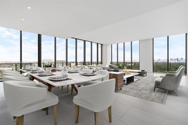 Dining room, Interior, Living room, Recessed Lighting