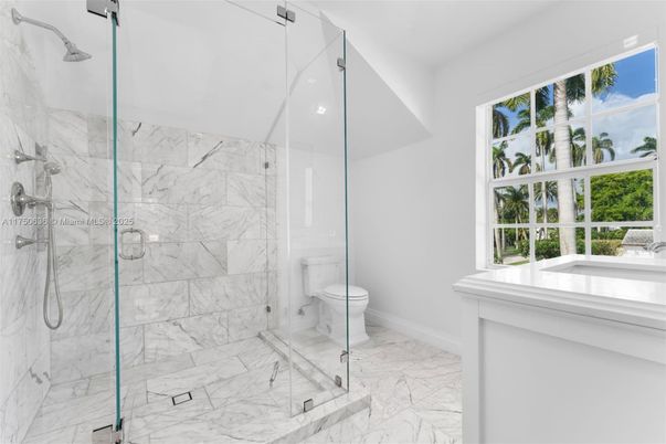 Bathroom, Glass Shower, Interior, Marble, Marble Walls