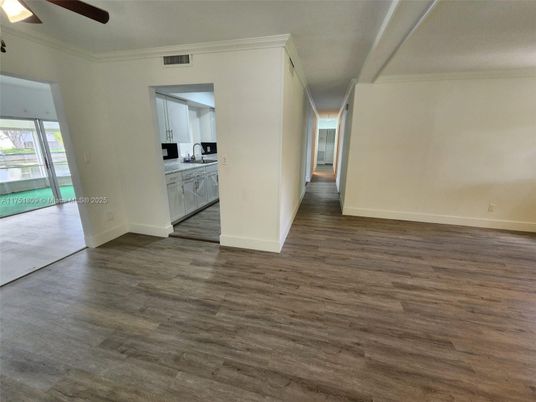 Empty room, Interior, Kitchen, Wood Texture Flooring