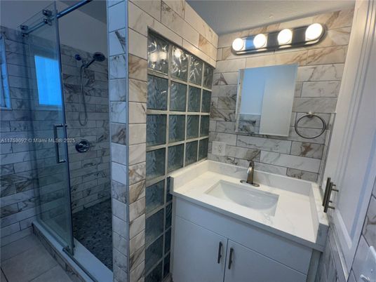Bathroom, Glass Shower, Interior, Marble Walls