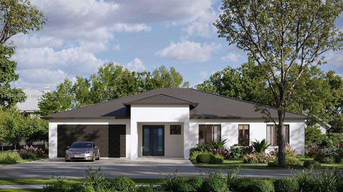 Attached, Exterior, Facade, Modern