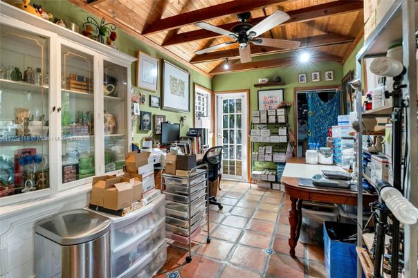 Home Office, Interior, Wooden Beams, Wooden Ceilings