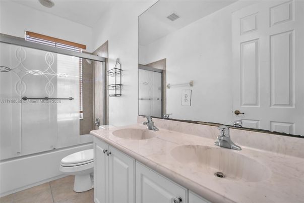 Bathroom, Dual Sink Vanities, Glass Shower, Interior