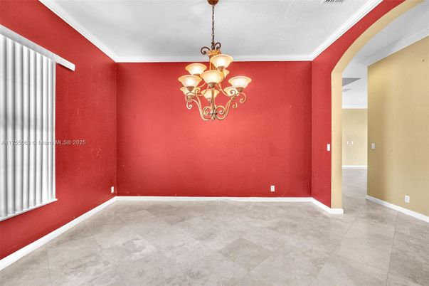 Chandelier, Empty room, Interior
