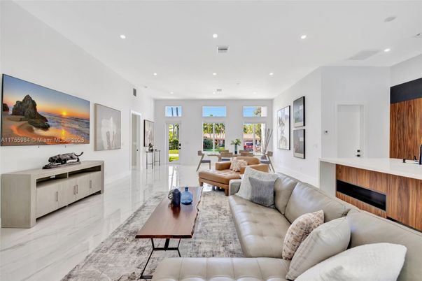 Interior, Living room, Marble, Recessed Lighting