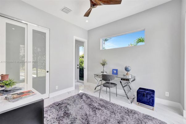 Home Office, Interior, Recessed Lighting