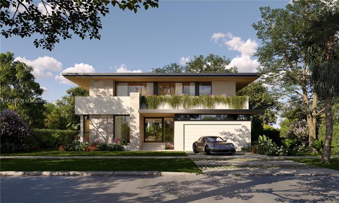 Attached, Exterior, Facade, Modern