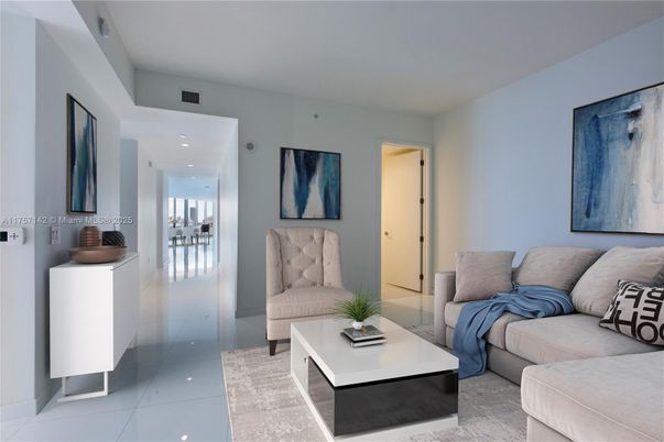 Interior, Living room, Recessed Lighting