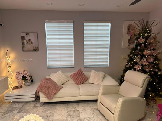 Interior, Living room, Marble, Recessed Lighting
