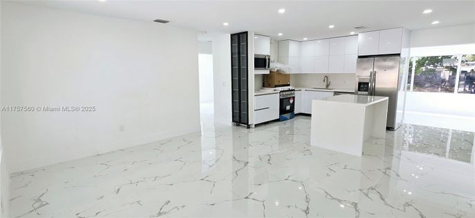Interior, Kitchen, Marble, Recessed Lighting