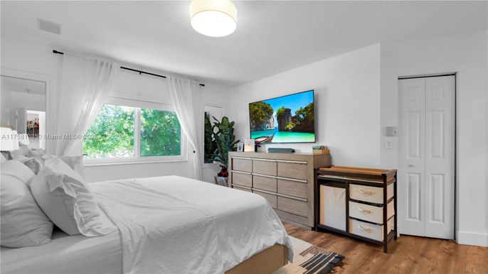 Bedroom, Interior, Wood Texture Flooring