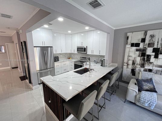 Interior, Kitchen, Recessed Lighting, Stainless Steel Appliances