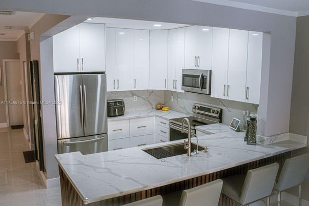 Interior, Kitchen, Recessed Lighting, Stainless Steel Appliances