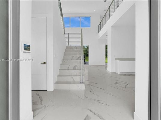 Interior, Kitchen, Marble, Recessed Lighting, Stainless Steel Appliances
