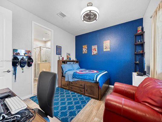 Bedroom, Interior, Wood Texture Flooring