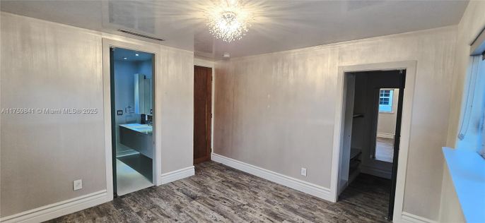 Bathroom, Chandelier, Empty room, Interior, Wood Texture Flooring