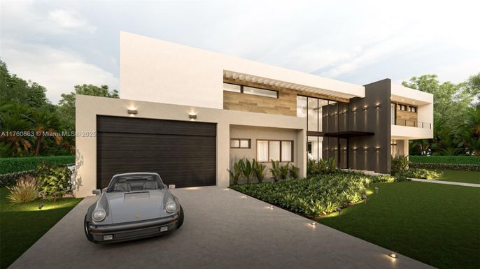 Attached, Exterior, Facade, Modern