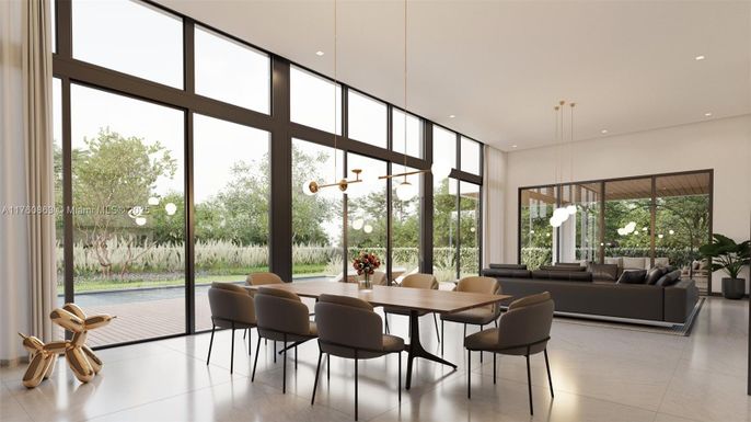 Dining room, Interior, Living room, Pendant Lights, Recessed Lighting