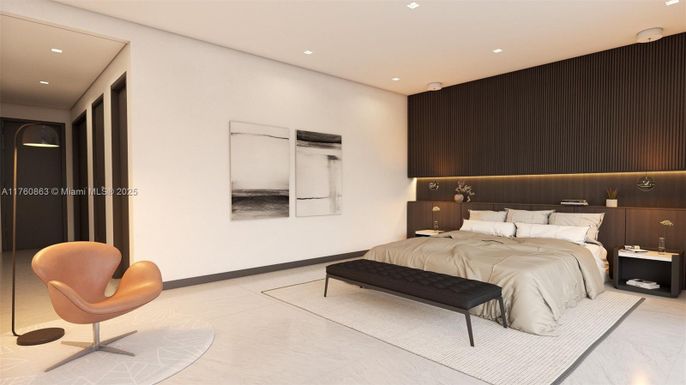 Bedroom, Interior, Recessed Lighting