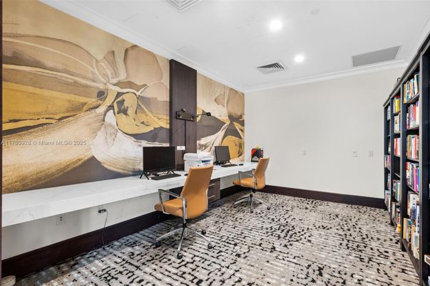 Home Office, Interior, Recessed Lighting