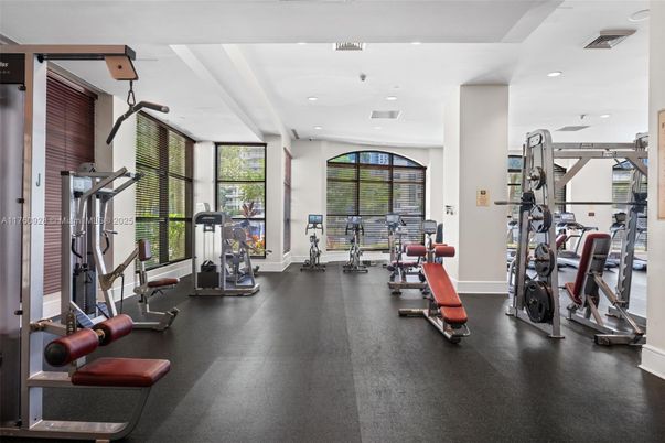 Fitness Equipment, Gym, Interior, Recessed Lighting