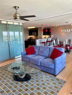 Dining room, Interior, Kitchen, Living room, Pendant Lights, Wood Texture Flooring