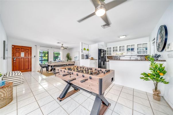 Billiard Table, Game Room, Interior, Kitchen