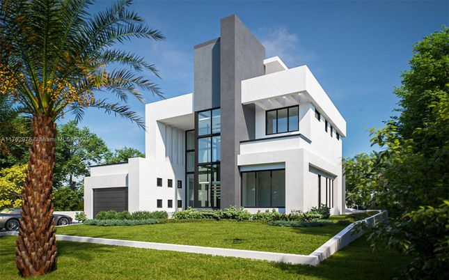 Attached, Backyard, Exterior, Facade, Modern