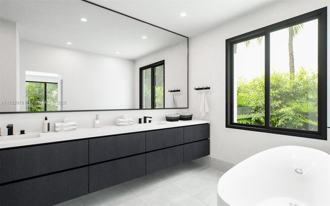 Bathroom, Dual Sink Vanities, Free Standing Baths, Interior, Recessed Lighting