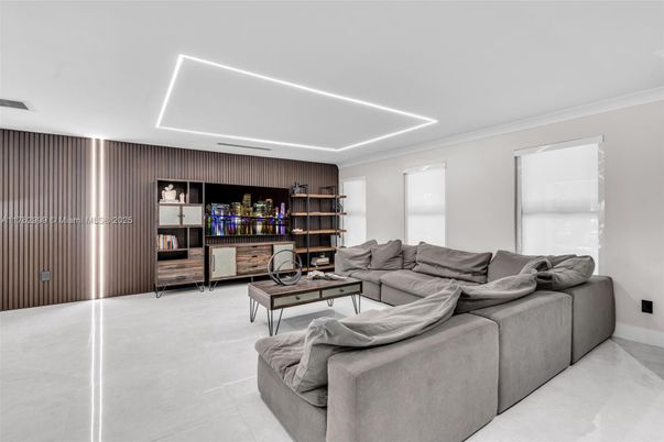 Interior, Living room, Recessed Lighting