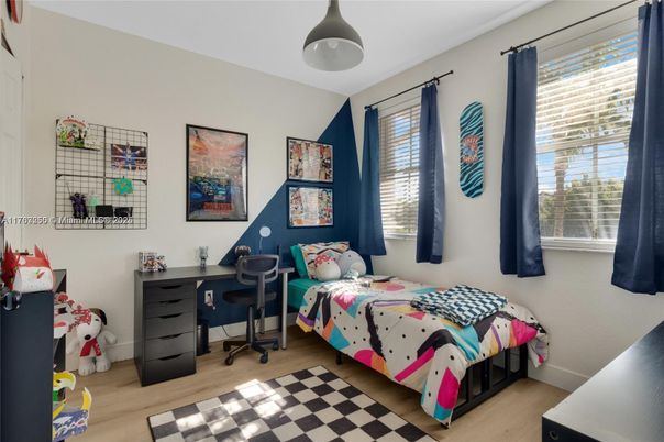 Bedroom, Home Office, Interior, Wood Texture Flooring