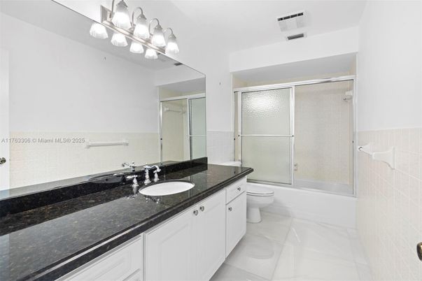 Bathroom, Dual Sink Vanities, Glass Shower, Interior