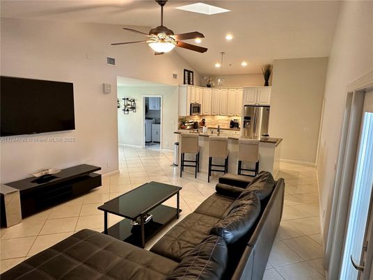 Interior, Kitchen, Living room, Recessed Lighting, Stainless Steel Appliances