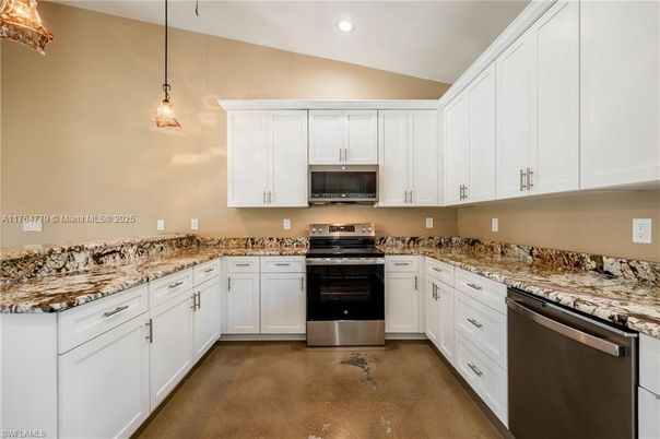 Interior, Kitchen, Pendant Lights, Recessed Lighting, Stainless Steel Appliances